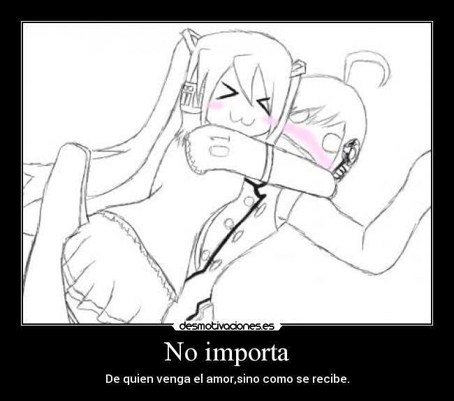 carteles miku piko vocaloid amor anime desmotivaciones