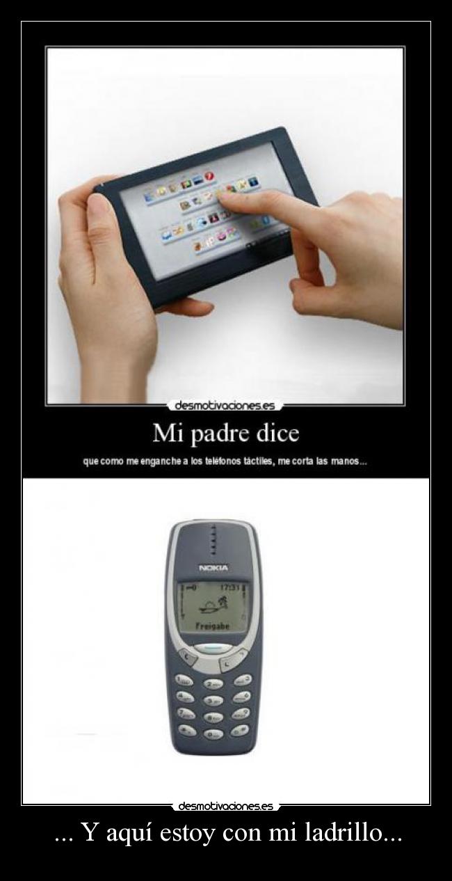 ... Y aquí estoy con mi ladrillo... -