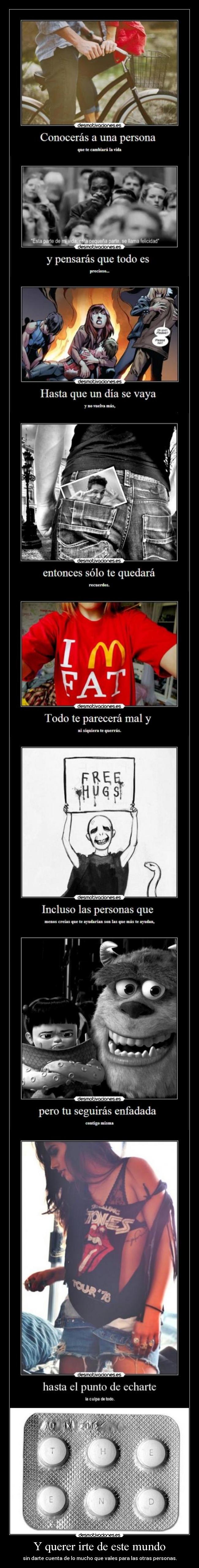 Y querer irte de este mundo - 