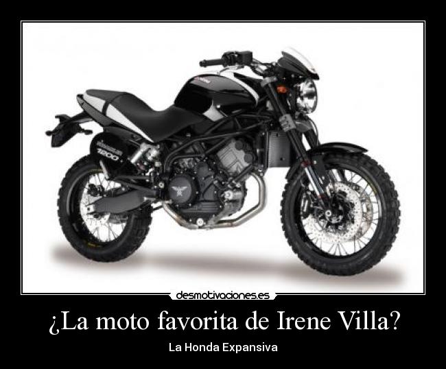 ¿La moto favorita de Irene Villa? - La Honda Expansiva
