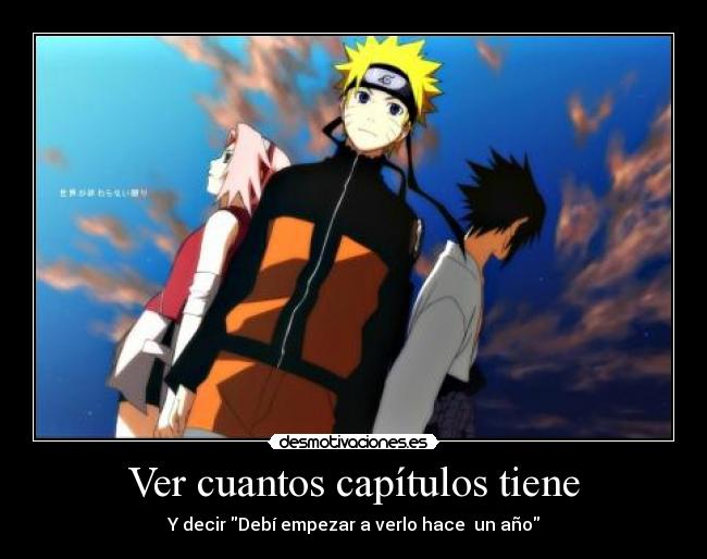 Ver cuantos capítulos tiene - Y decir Debí empezar a verlo hace un año