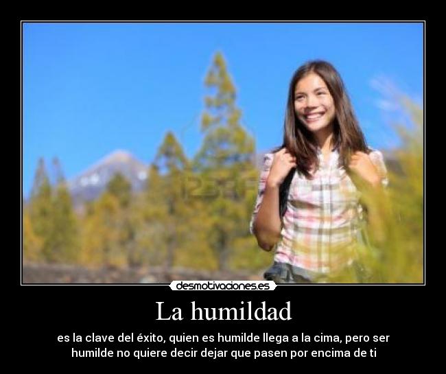 La humildad -