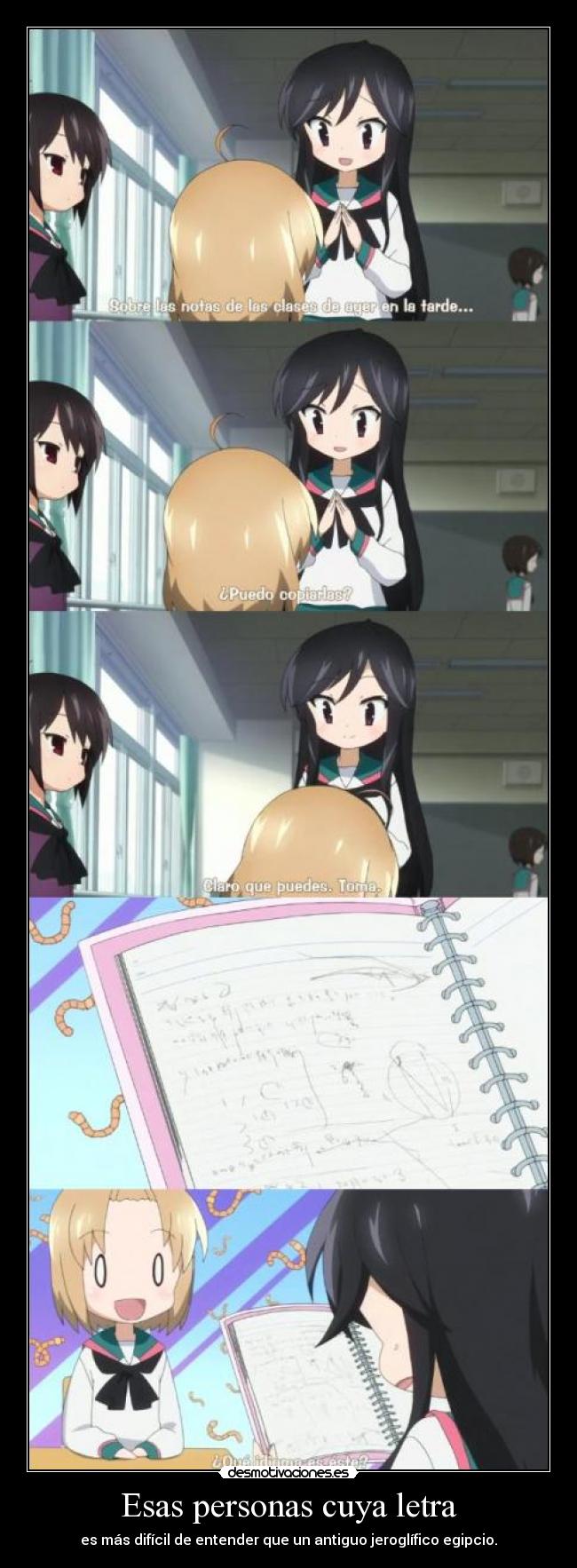 carteles anime channel letra ilegible imposible leer desmotivaciones