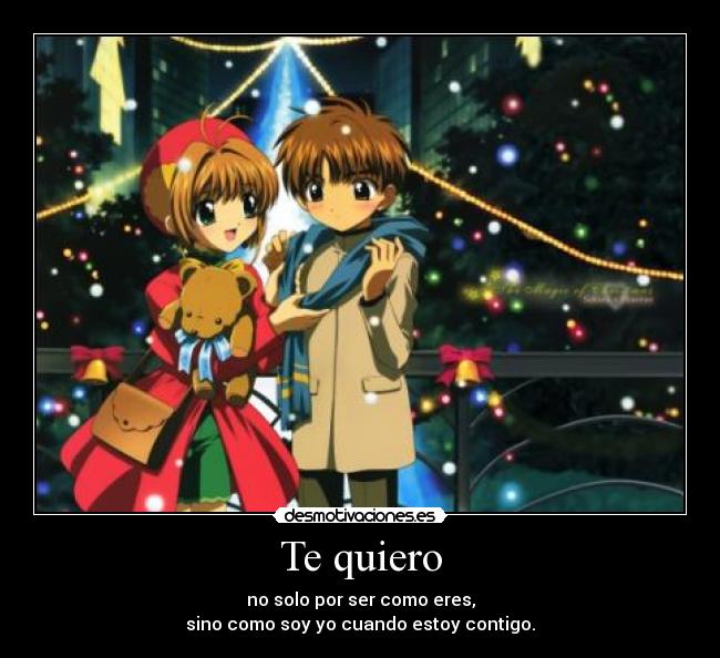 carteles una las mas hermosas frases shaoran twt sakura card captor desmotivaciones