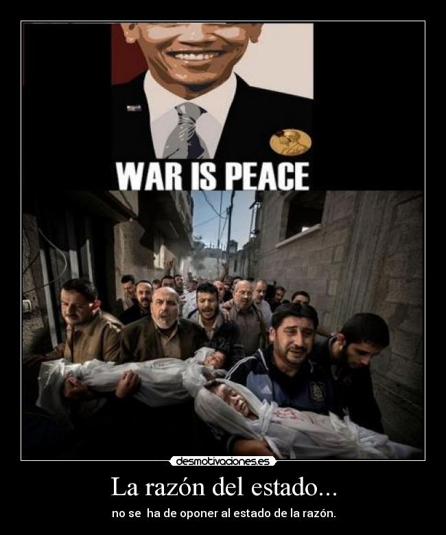 La razón del estado... -