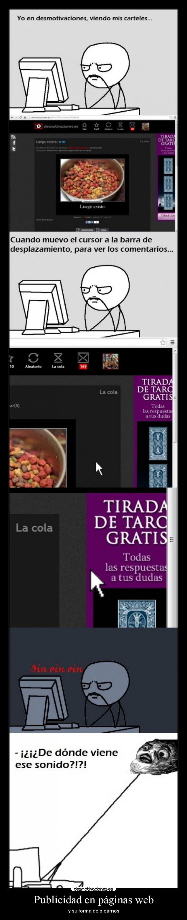 Publicidad en páginas web - y su forma de picarnos