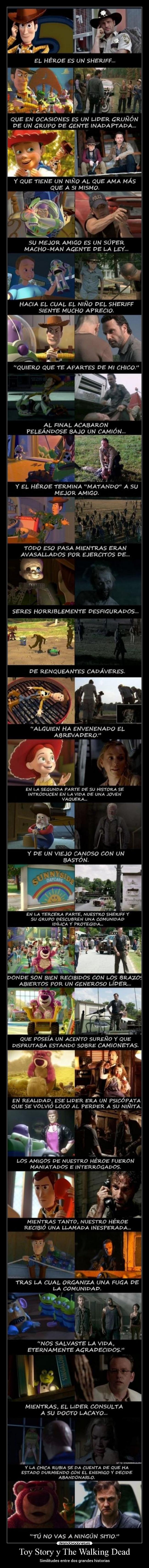Toy Story y The Walking Dead - Similitudes entre dos grandes historias