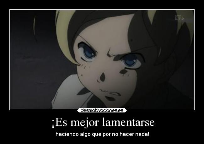 ¡Es mejor lamentarse -