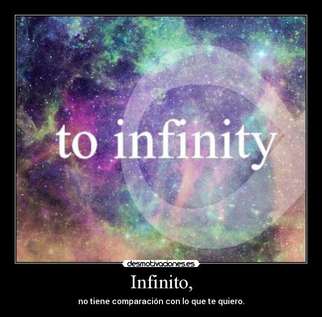 Infinito, -