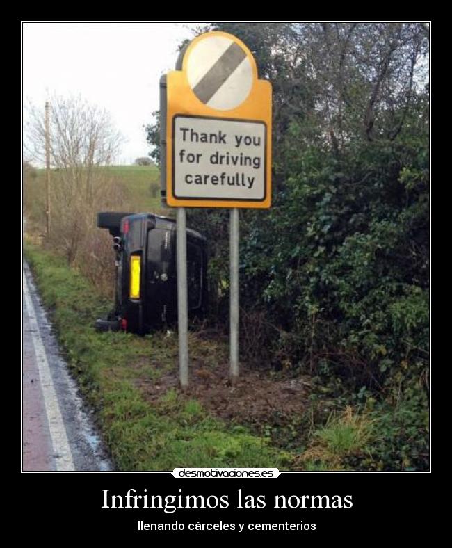 Infringimos las normas -