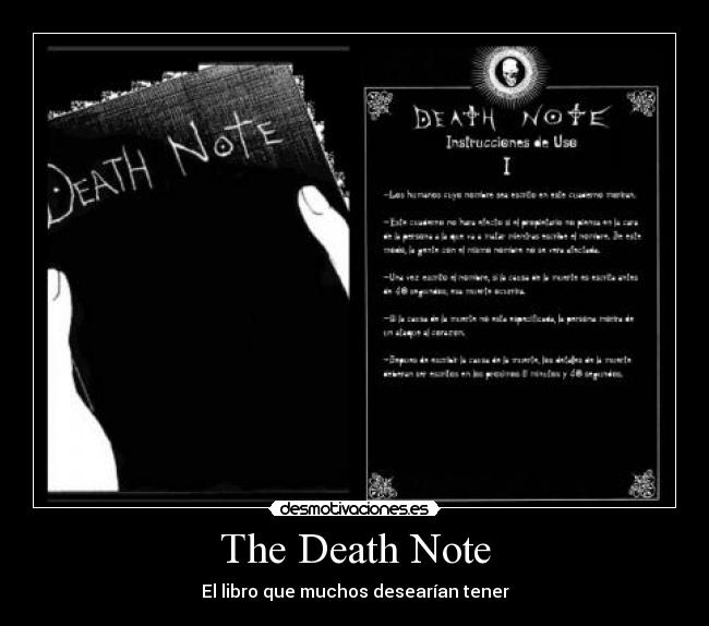 The Death Note - El libro que muchos desearían tener