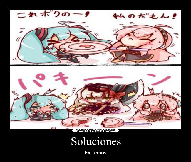 carteles hatsune miku megurine luka mayu yandere anime vocaloid vocaloid3 soluciones extremas desmotivaciones