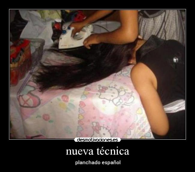 nueva técnica - planchado español