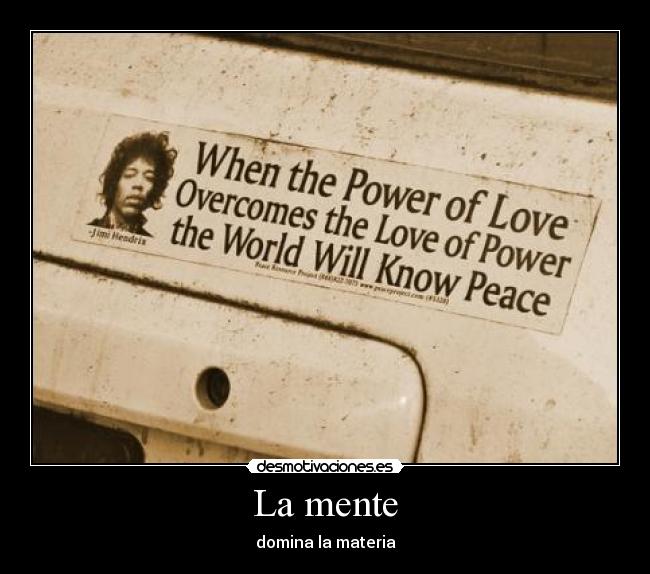 La mente - domina la materia