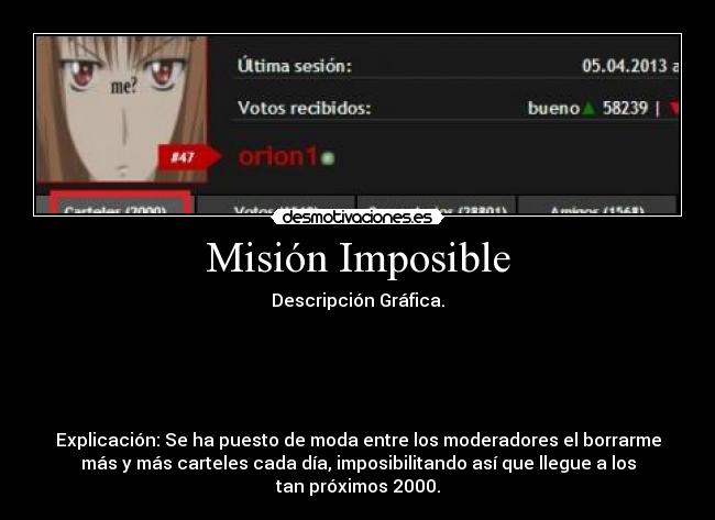 carteles imposible raptorhunters nigatsu harukaze anime manga otaku orion1 sufre ciberbullying socorro matadme desmotivaciones