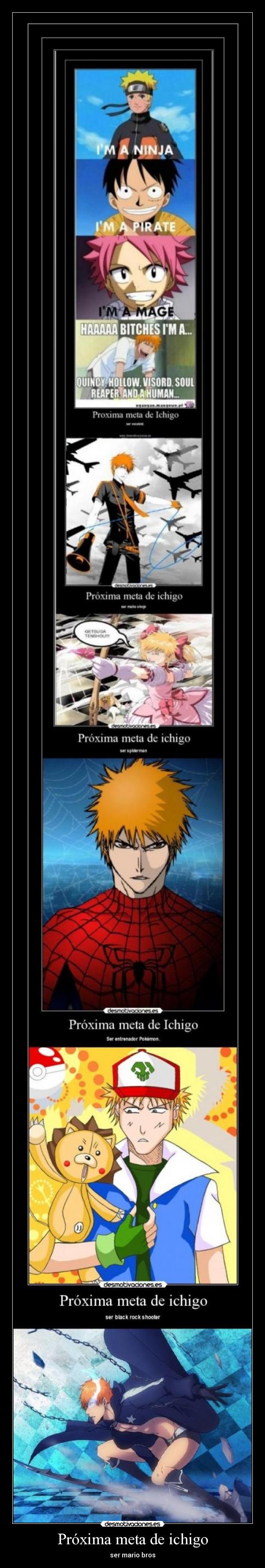 Próxima meta de ichigo - ser mario bros