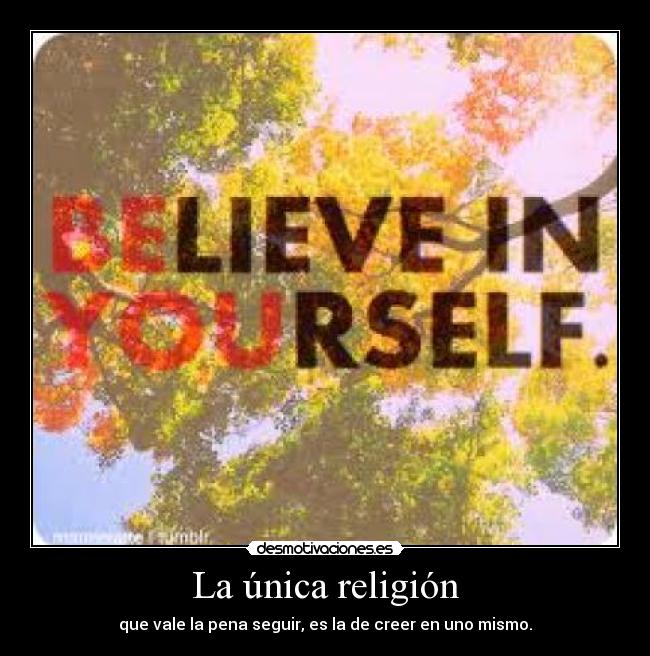 La única religión -