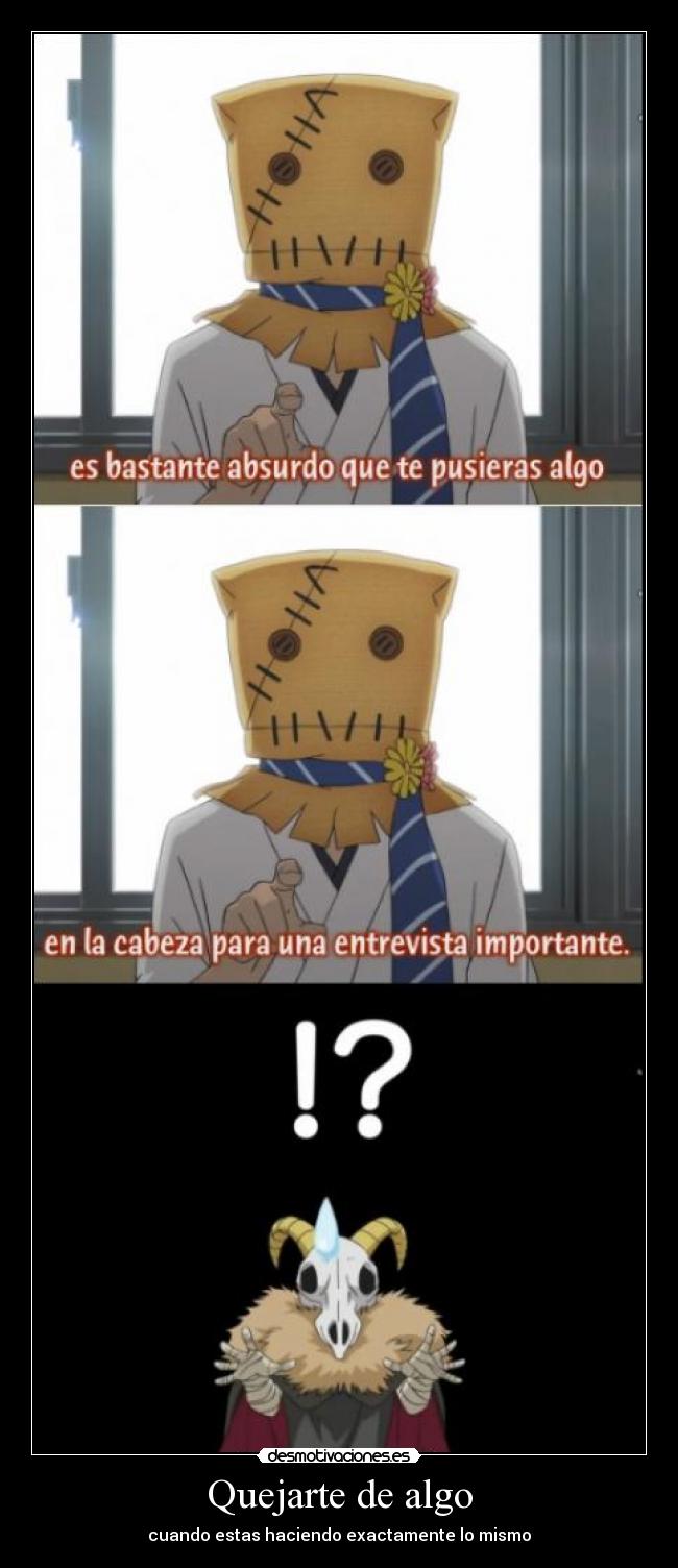 carteles anime shinigamisempai cuticle tantei inaba quejarte algo cuando haces mismo desmotivaciones
