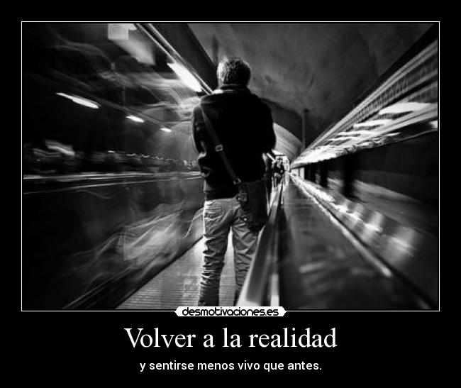 Volver a la realidad -