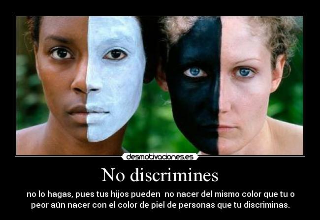 No discrimines -