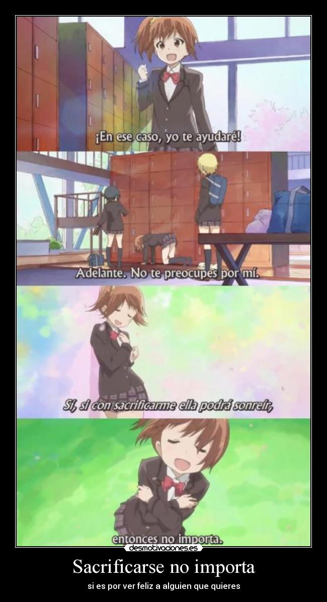 Sacrificarse no importa - 