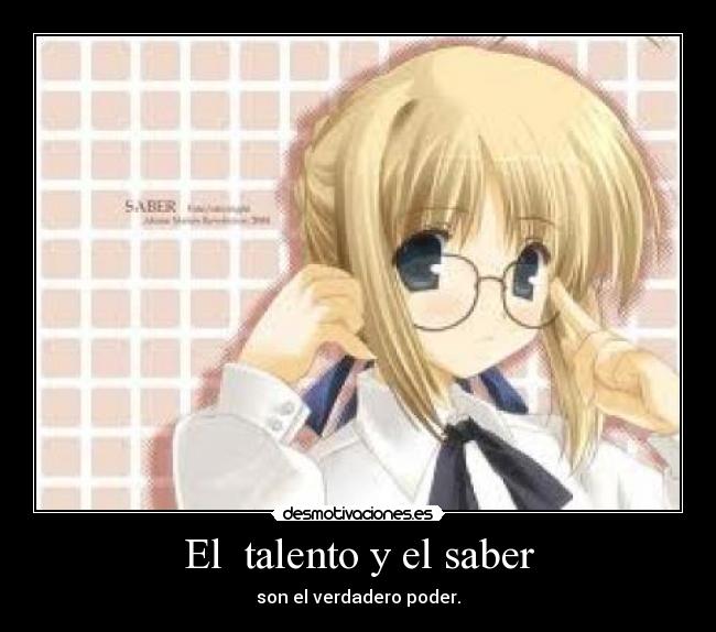 El talento y el saber -