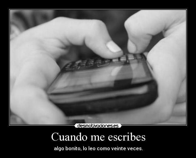 Cuando me escribes - 