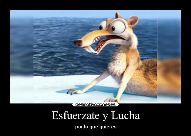 Esfuerzate y Lucha - por lo que quieres