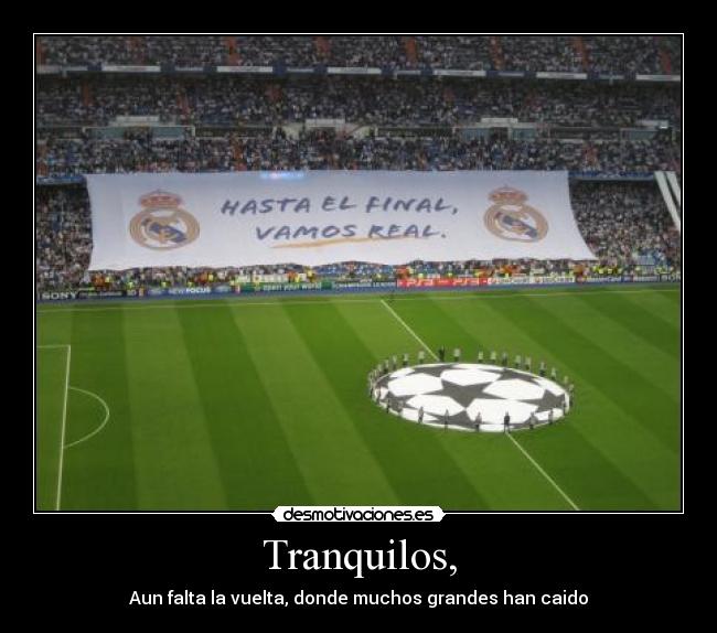 Tranquilos, - Aun falta la vuelta, donde muchos grandes han caido