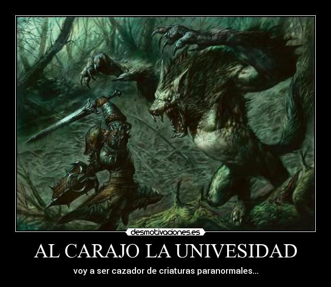 AL CARAJO LA UNIVESIDAD -