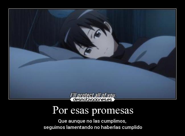 carteles promesas sword art online pobre sachi tot desmotivaciones