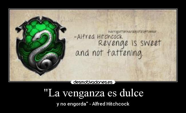 La venganza es dulce - y no engorda - Alfred Hitchcock