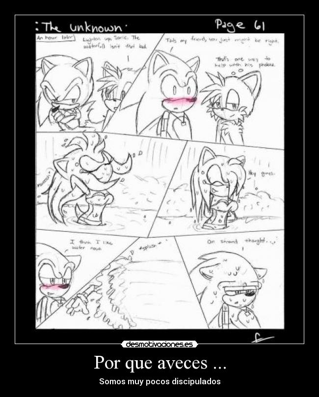 carteles sonamy sonic desmotivaciones