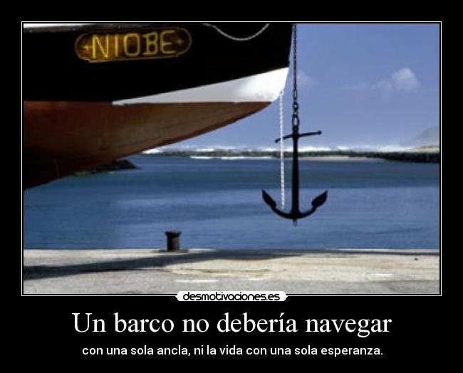 Un barco no debería navegar - 