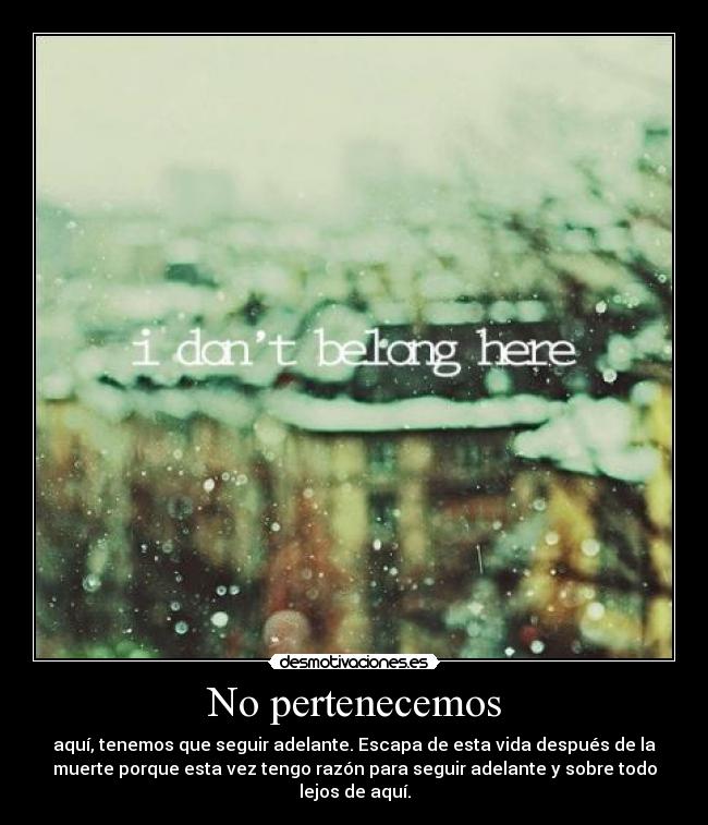 No pertenecemos - 