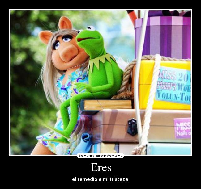 Eres - el remedio a mi tristeza.