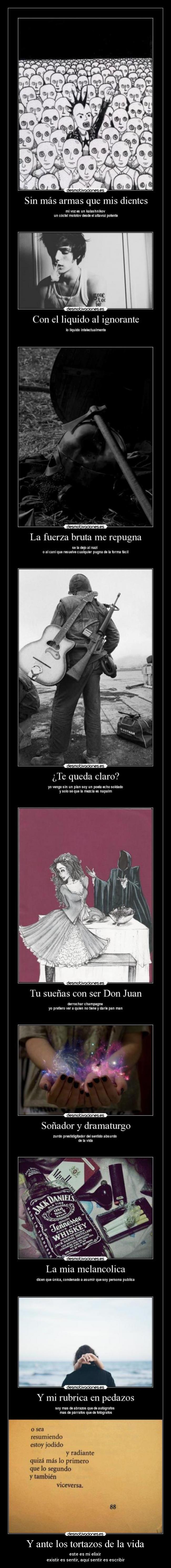 Y ante los tortazos de la vida - 