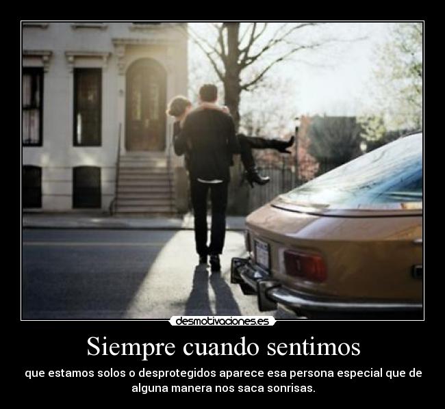 Siempre cuando sentimos - 