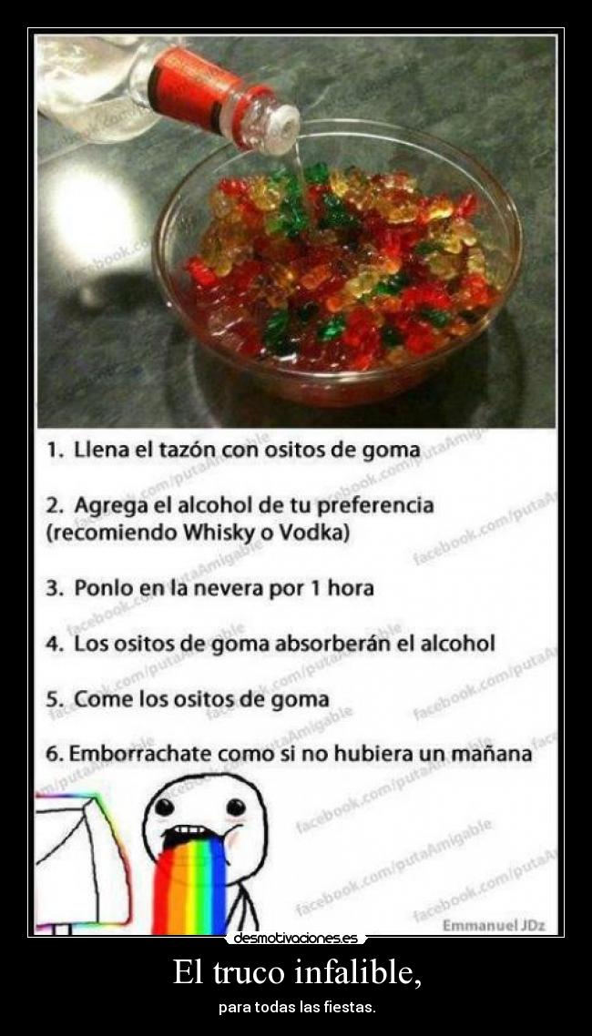 El truco infalible, - para todas las fiestas.