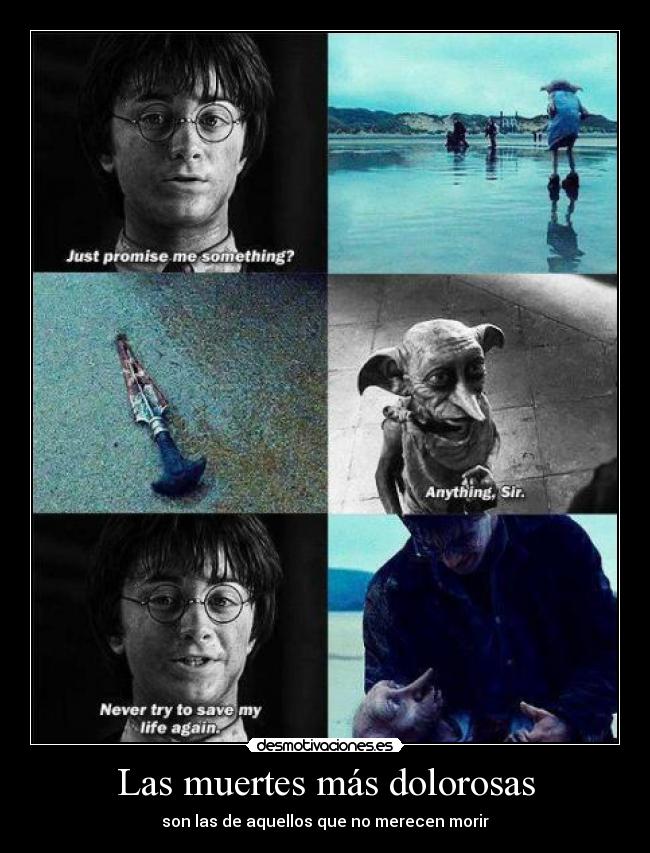 carteles eften harrypetas dobby muere por feo jiji desmotivaciones