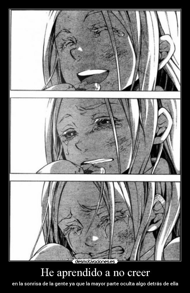 He aprendido a no creer - 