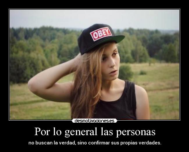 Por lo general las personas - 