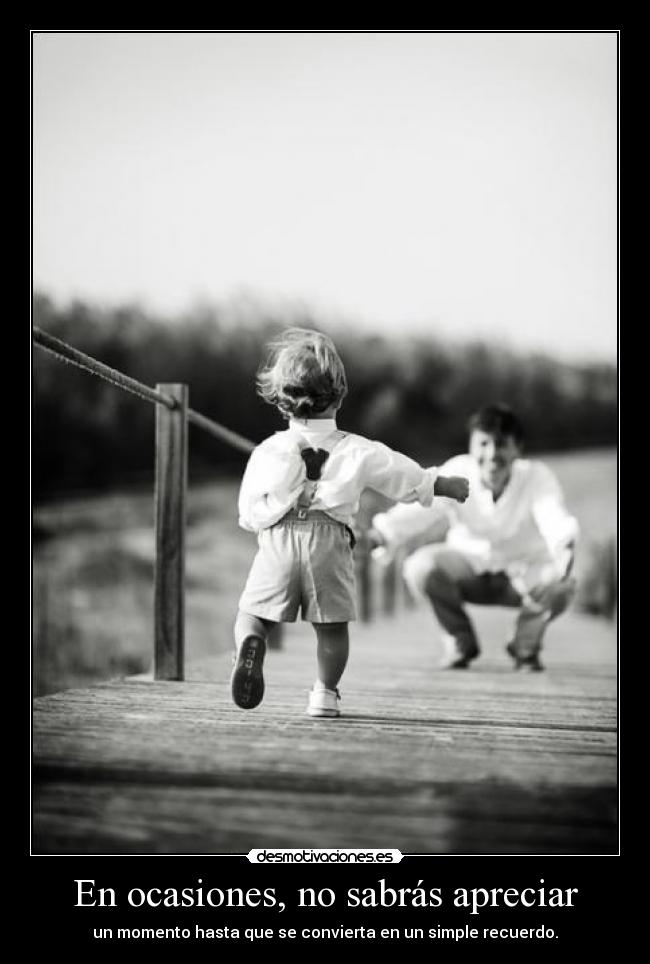 En ocasiones, no sabrás apreciar -