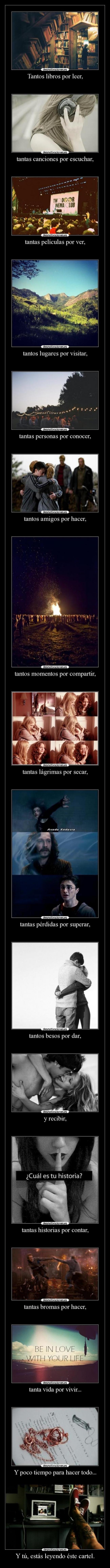 Y tú, estás leyendo éste cartel. - 