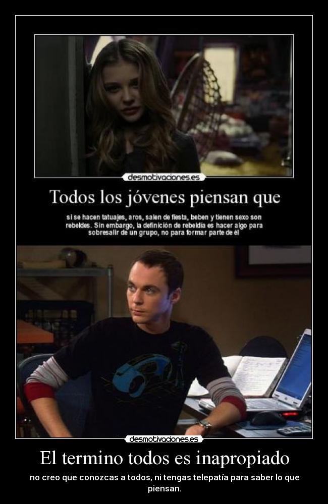 El termino todos es inapropiado - 