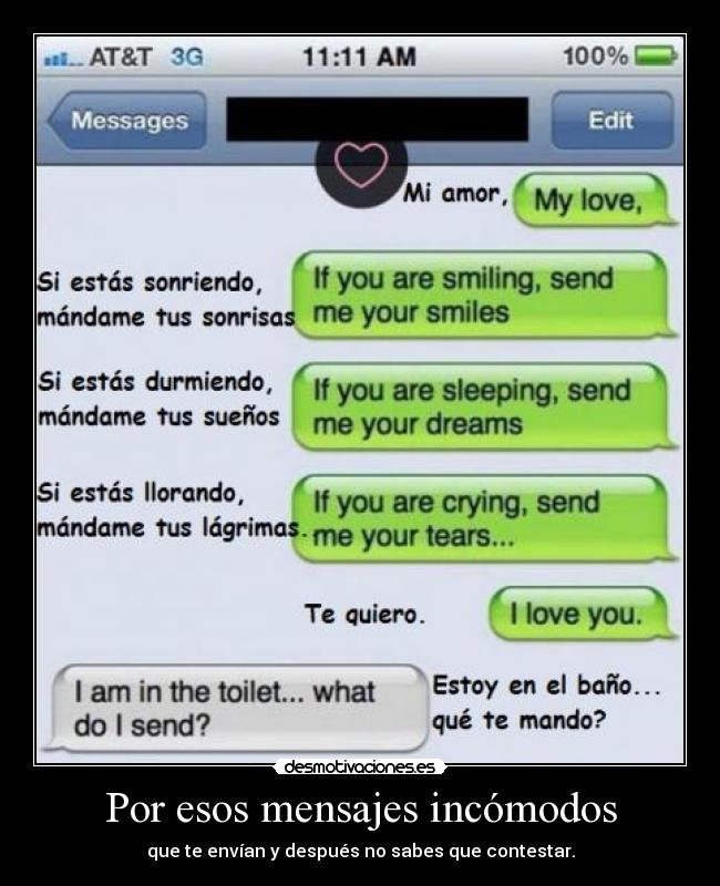 Por esos mensajes incómodos - 