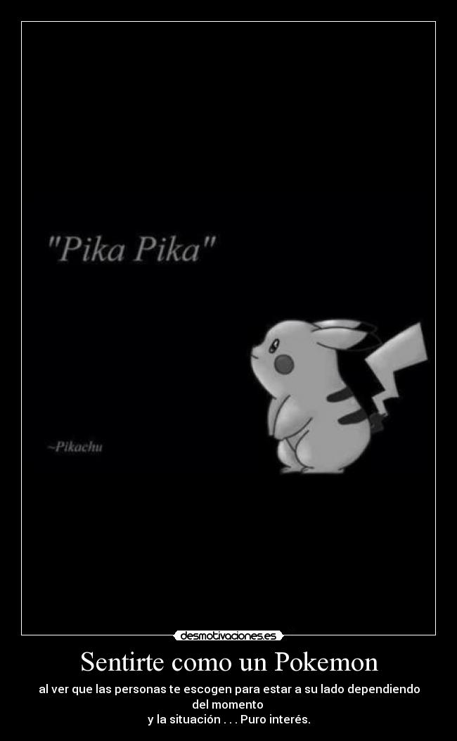 Sentirte como un Pokemon -