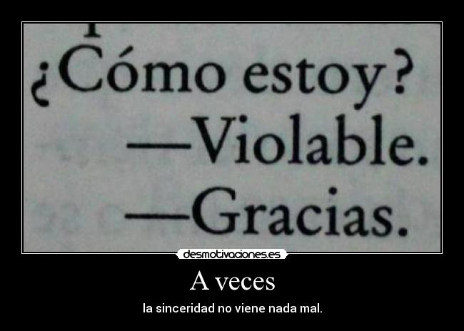 A veces - 