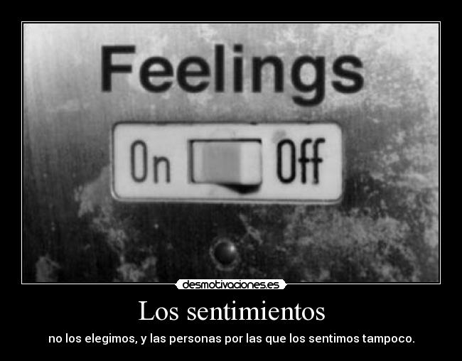 Los sentimientos -