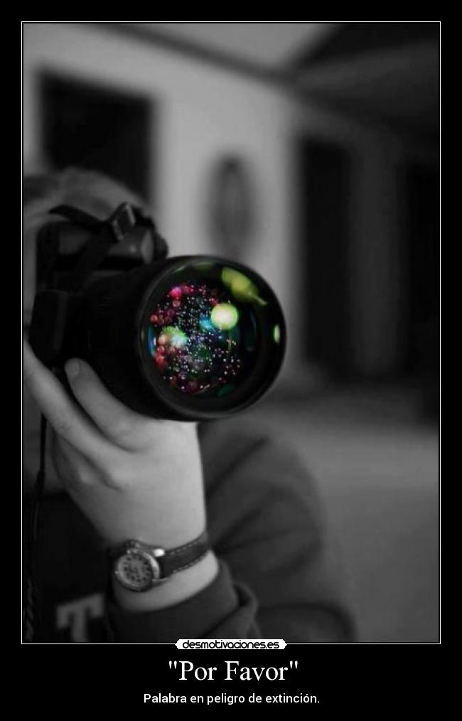 Por Favor - Palabra en peligro de extinción.